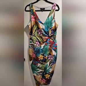 Guess Multicolor Tropical Mini Dress